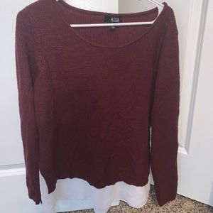 Burgundy a.n.a sweater